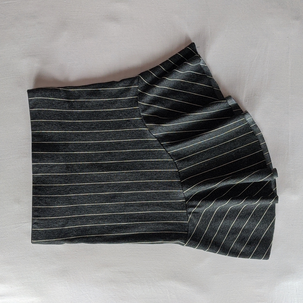 Zara Pinstripe Peplum Mini Skirt